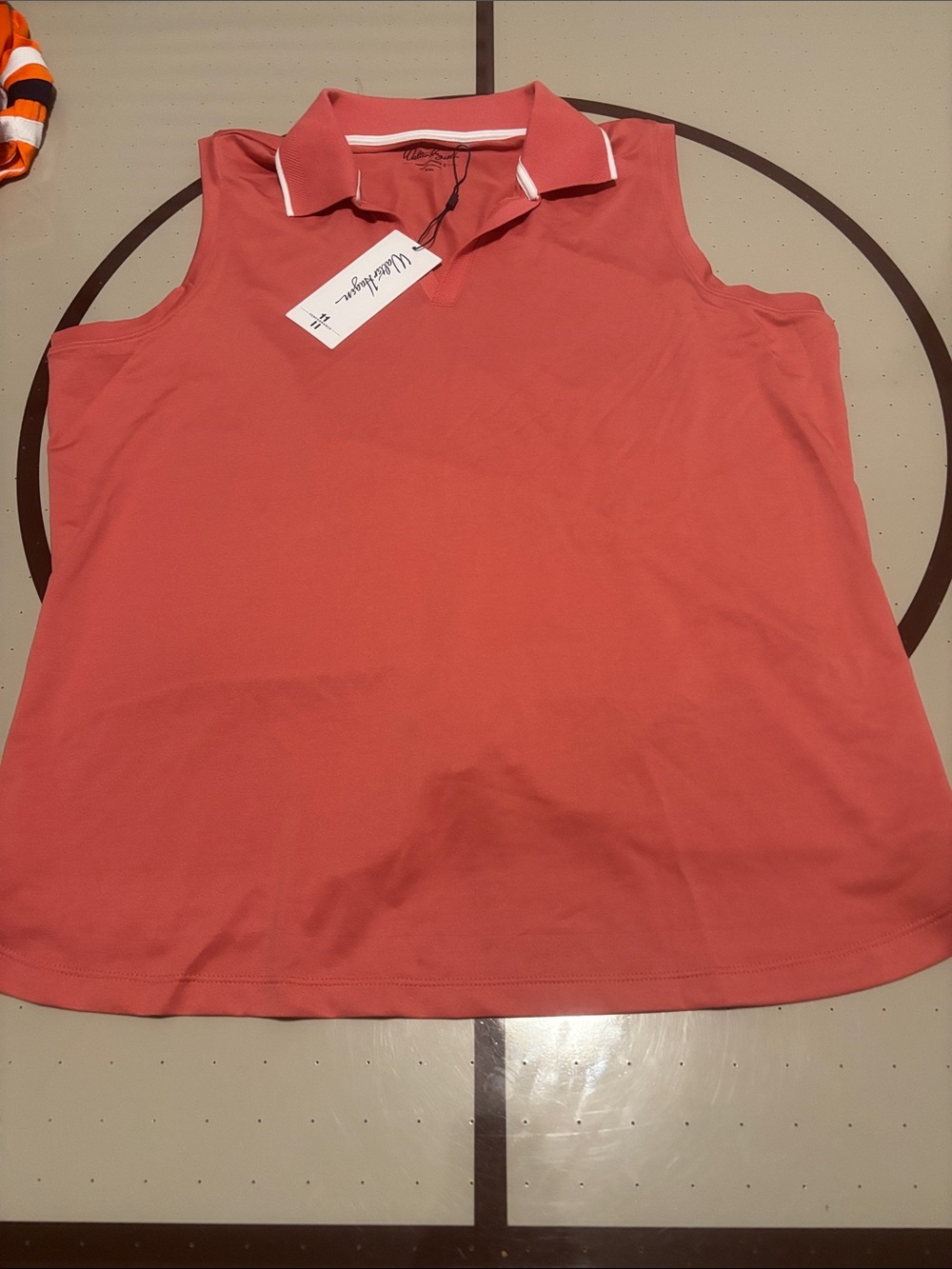 992 Walter Hagen P11 Sleeveless Johnny Polo Shirt Pink Rouge XXL New WGH11900F